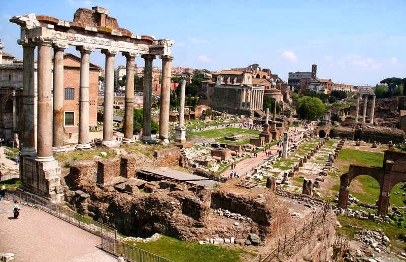 Fórum Romano em Roma na Itália Fórum Romano em Roma na Itália