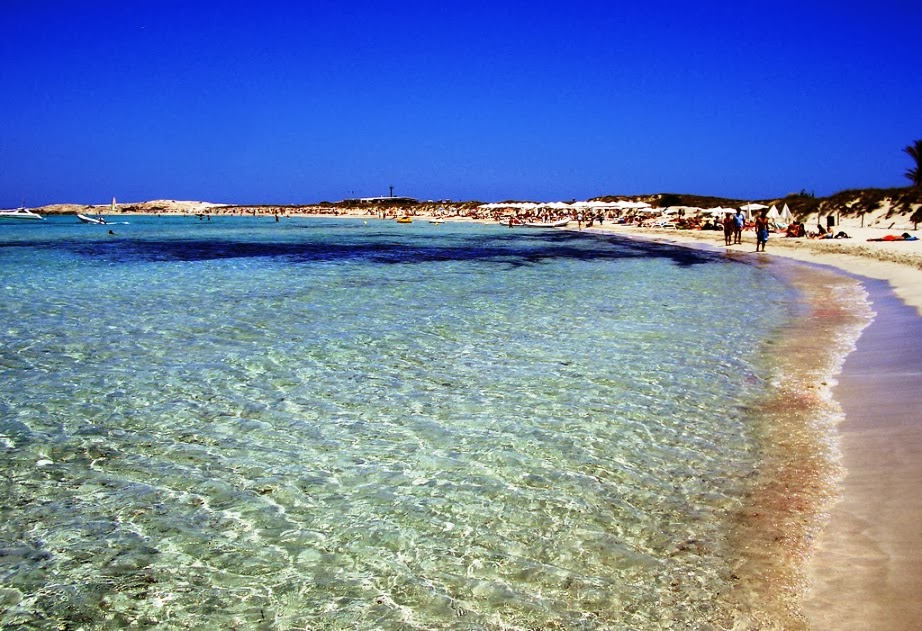 Praia de Figueretas em Ibiza Praia de Figueretas em Ibiza