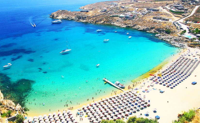 Ilha de Mykonos na Grécia Ilha de Mykonos na Grécia