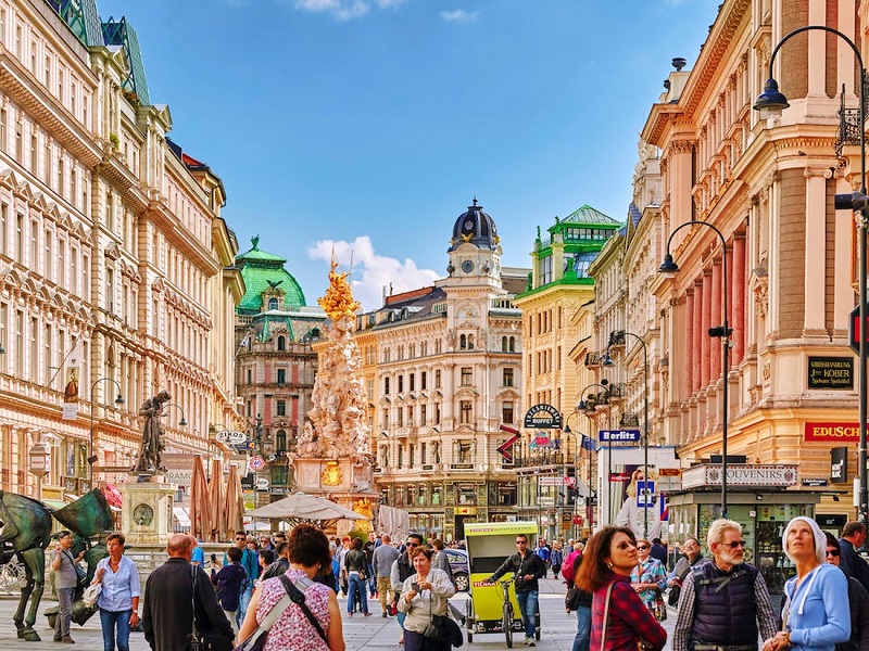 Rua de Viena na Áustria Rua de Viena na Áustria
