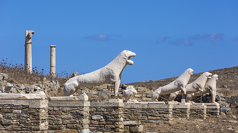 Ruínas na ilha de Mykonos Ruínas na ilha de Mykonos