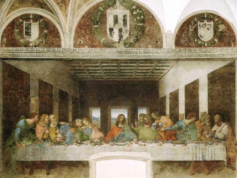 Última Ceia na Santa Maria della Grazie em Milão Última Ceia na Santa Maria della Grazie em Milão