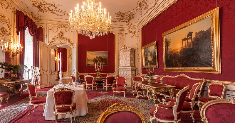 Decoração do Palácio Imperial de Hofburg em Viena Decoração do Palácio Imperial de Hofburg em Viena