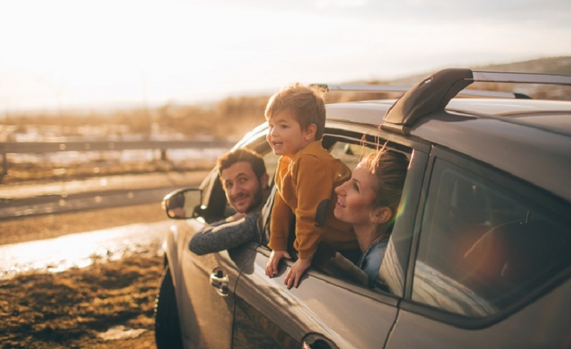 Família em carro Família em carro