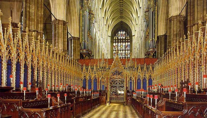 Interior da Igreja Abadia de Westminster em Londres Interior da Igreja Abadia de Westminster em Londres