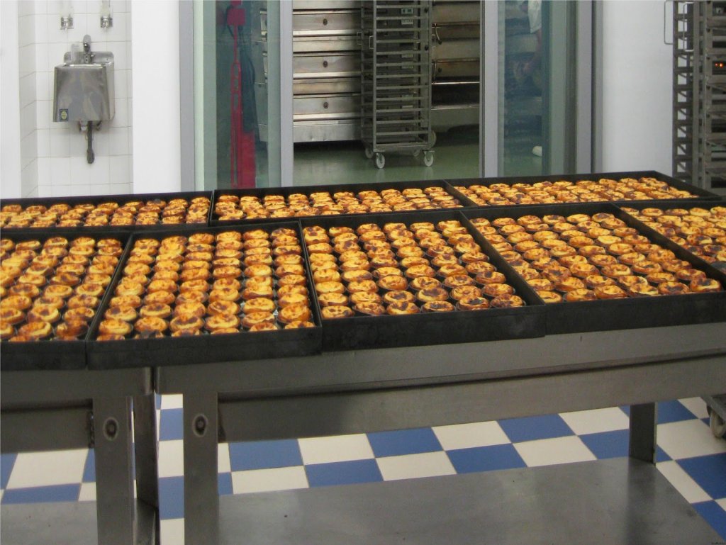 Pastéis de Belém preparados no restaurante Pastéis de Belém preparados no restaurante
