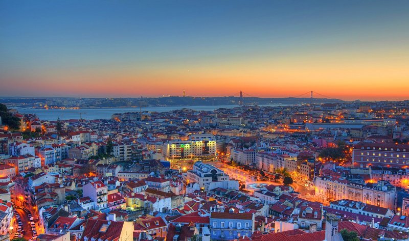 Pôr do sol em Lisboa Pôr do sol em Lisboa