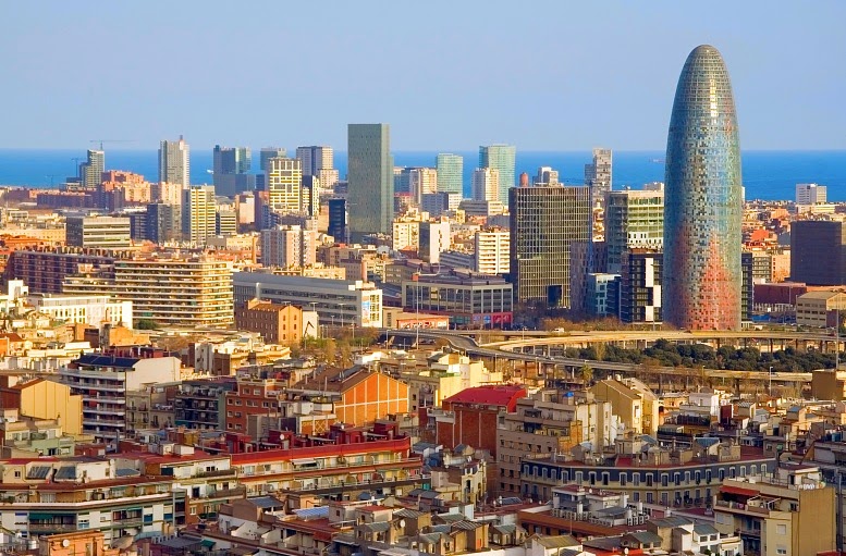 Vista de cidade da Espanha Vista de cidade da Espanha