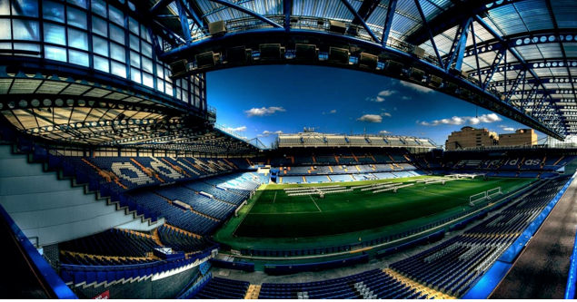 Interior do estádio Stamford Bridge do Chelsea Interior do estádio Stamford Bridge do Chelsea