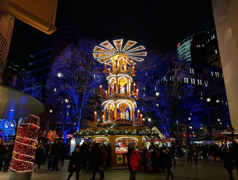 Feira de Natal na Potsdamer Platz Feira de Natal na Potsdamer Platz