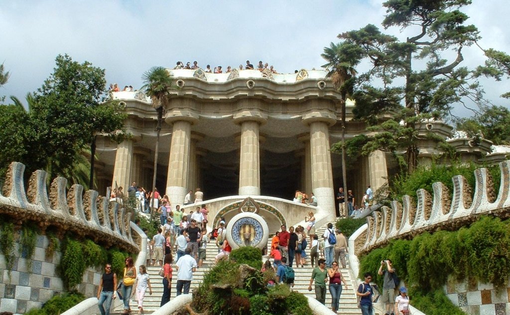 Parque Guell em Barcelona Parque Guell em Barcelona