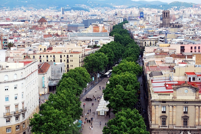 Las Ramblas em Barcelona Las Ramblas em Barcelona