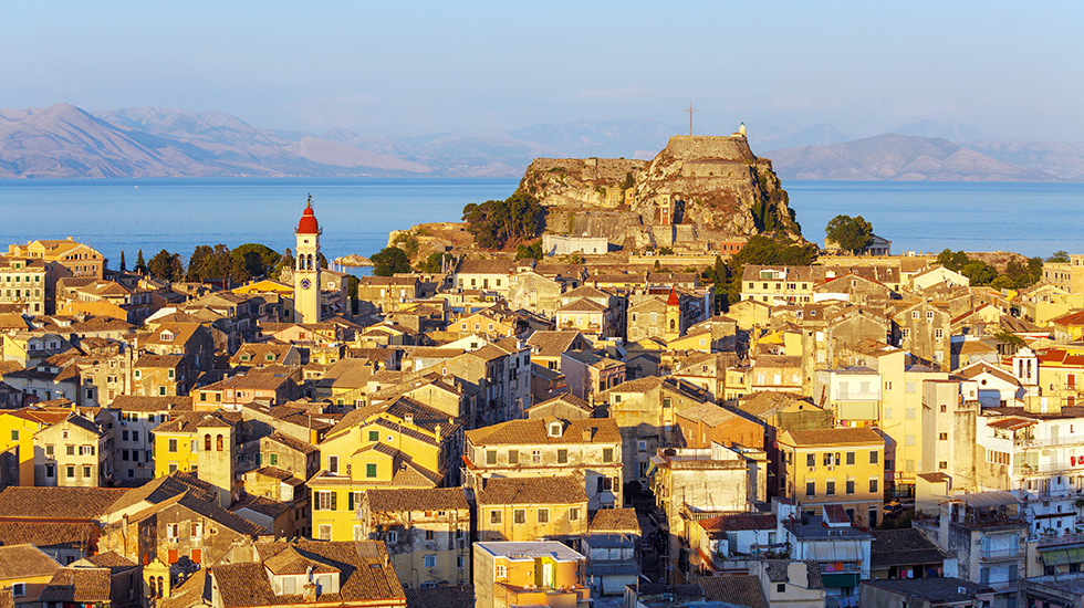 Cidade de Corfu na Grécia Cidade de Corfu na Grécia