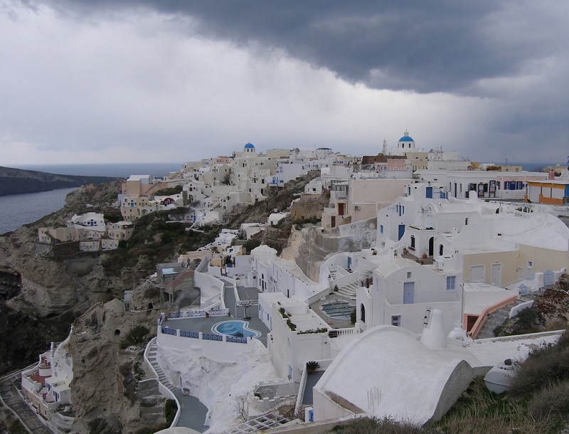 Inverno em Santorini Inverno em Santorini