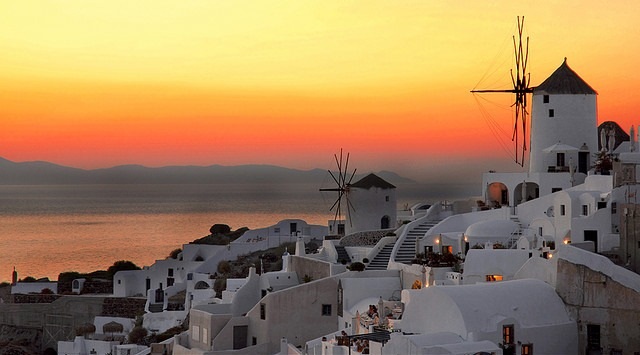 Outono em Santorini Outono em Santorini