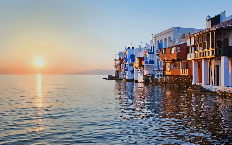 Ilha de Mykonos na Grécia Ilha de Mykonos na Grécia