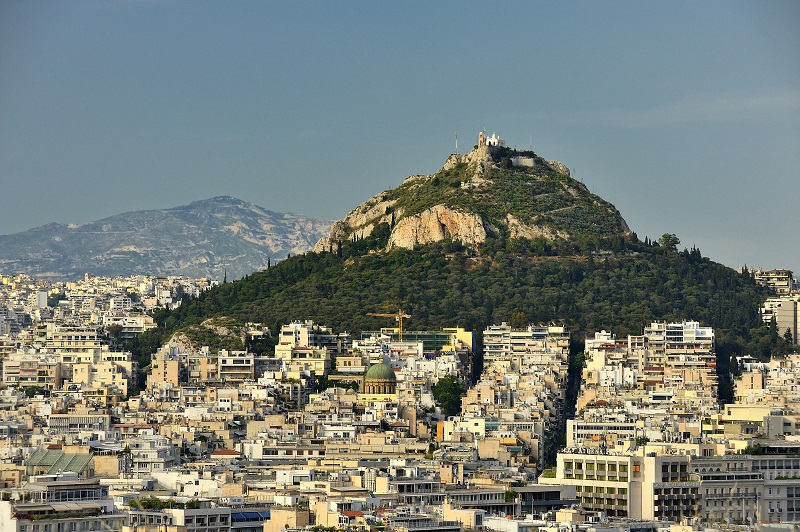 Monte Lykavittos em Atenas Monte Lykavittos em Atenas