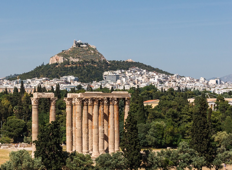 Templo de Zeus Olímpico em Atenas Templo de Zeus Olímpico em Atenas