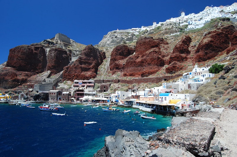 Caldeira em Santorini Caldeira em Santorini