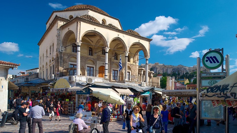 Mercado Monastiraki em Atenas Mercado Monastiraki em Atenas