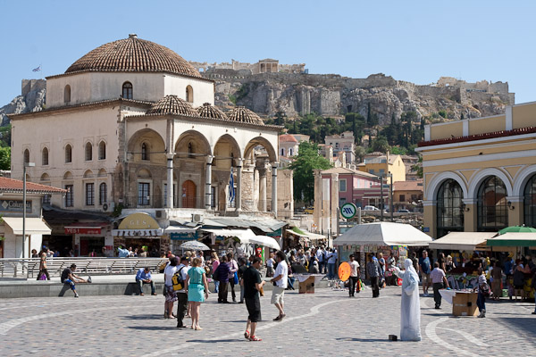 Mercado Monastiraki em Atenas Mercado Monastiraki em Atenas