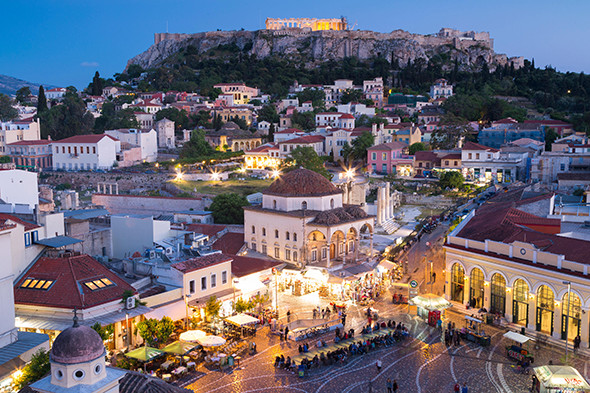 Região de Monastiraki em Atenas Região de Monastiraki em Atenas