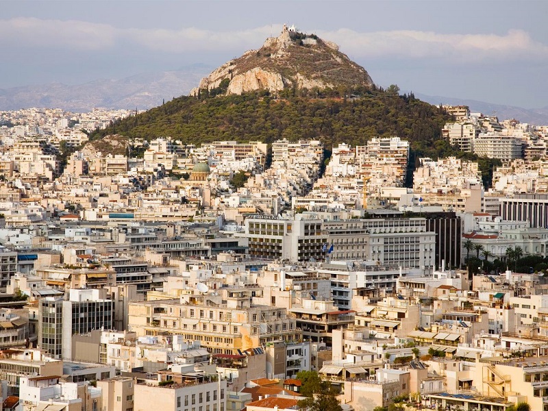 Monte Lykavittos em Atenas Monte Lykavittos em Atenas