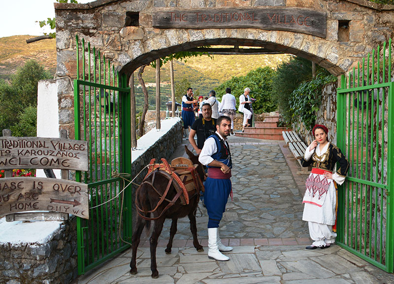 Vila tradicional em Creta Vila tradicional em Creta