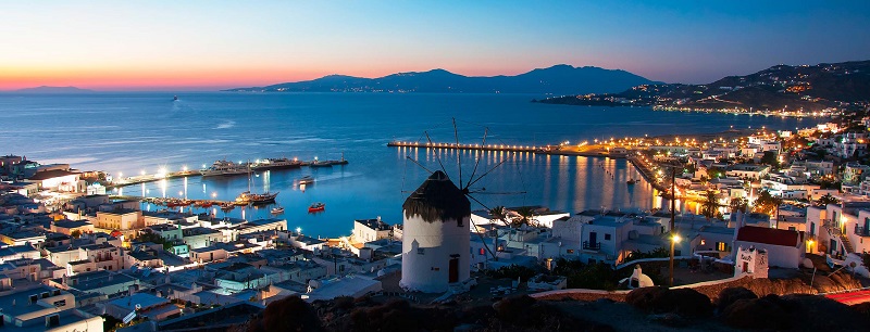 Ilha de Mykonos na Grécia Ilha de Mykonos na Grécia