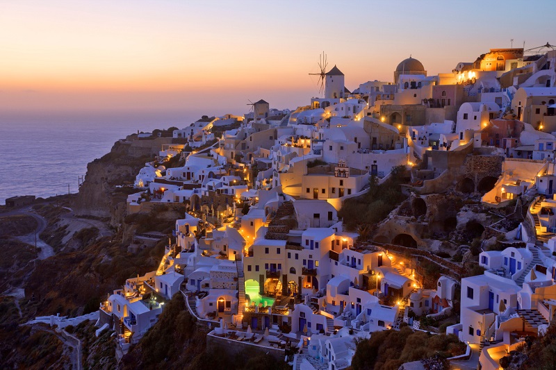 Ilha de Santorini na Grécia Ilha de Santorini na Grécia