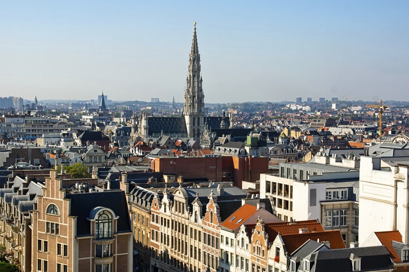 Vista da cidade de Bruxelas Vista da cidade de Bruxelas