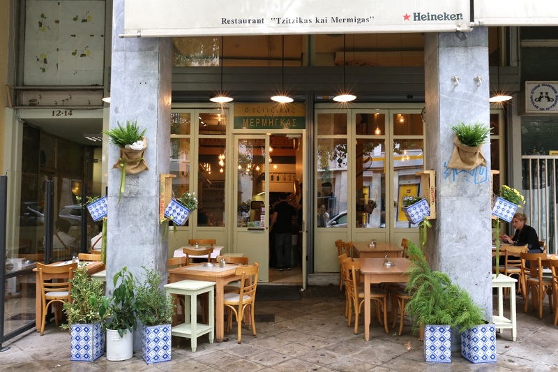 Restaurante Tzitzikas kai Mermigas em Atenas Restaurante Tzitzikas kai Mermigas em Atenas