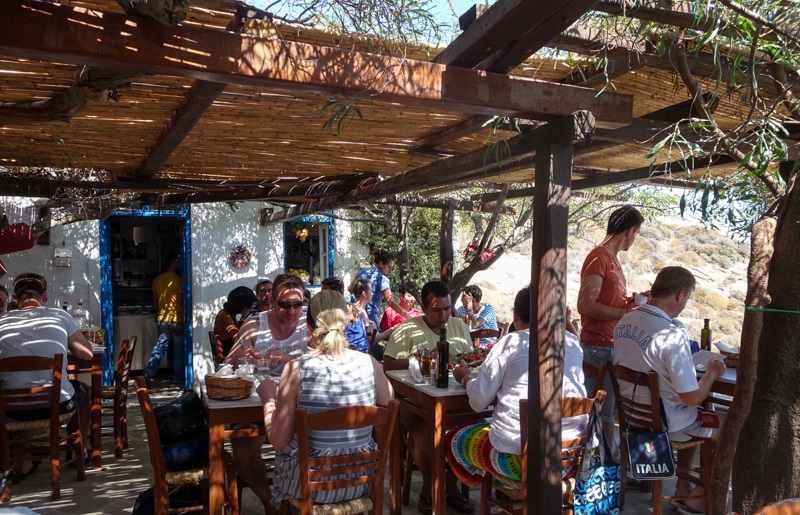 Restaurante Kikis na ilha de Mykonos Restaurante Kikis na ilha de Mykonos