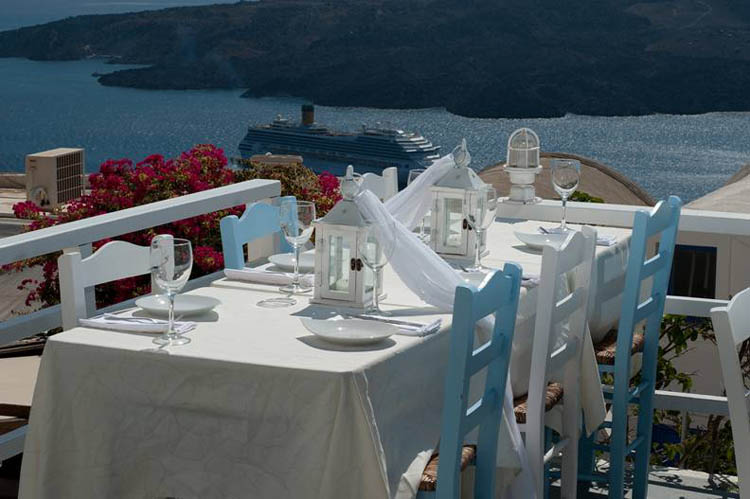Restaurante Argo na ilha de Santorini Restaurante Argo na ilha de Santorini