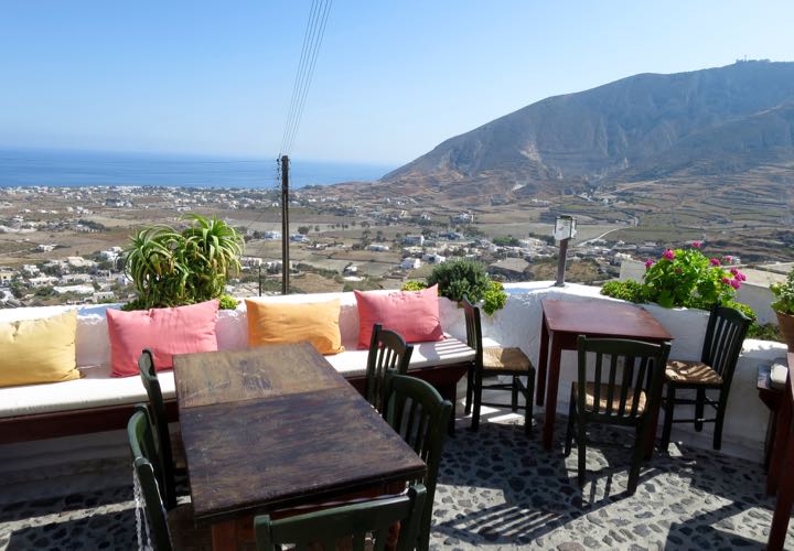 Restaurante Metaxy Mas na ilha de Santorini Restaurante Metaxy Mas na ilha de Santorini