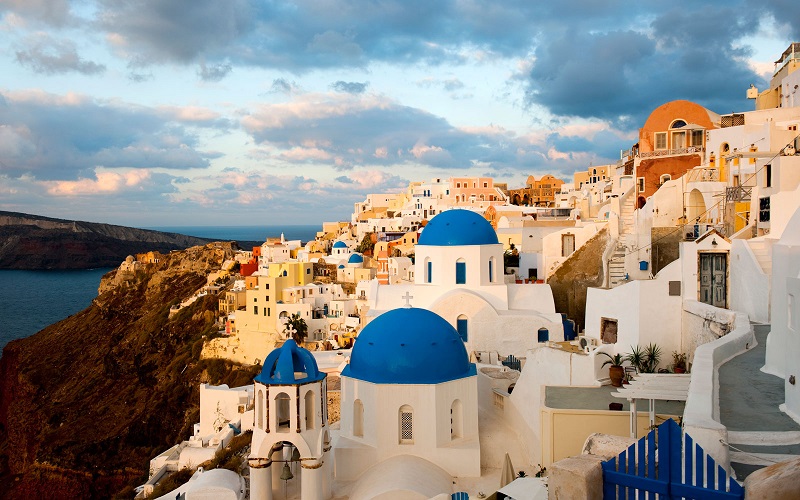 Ilha de Santorini na Grécia Ilha de Santorini na Grécia
